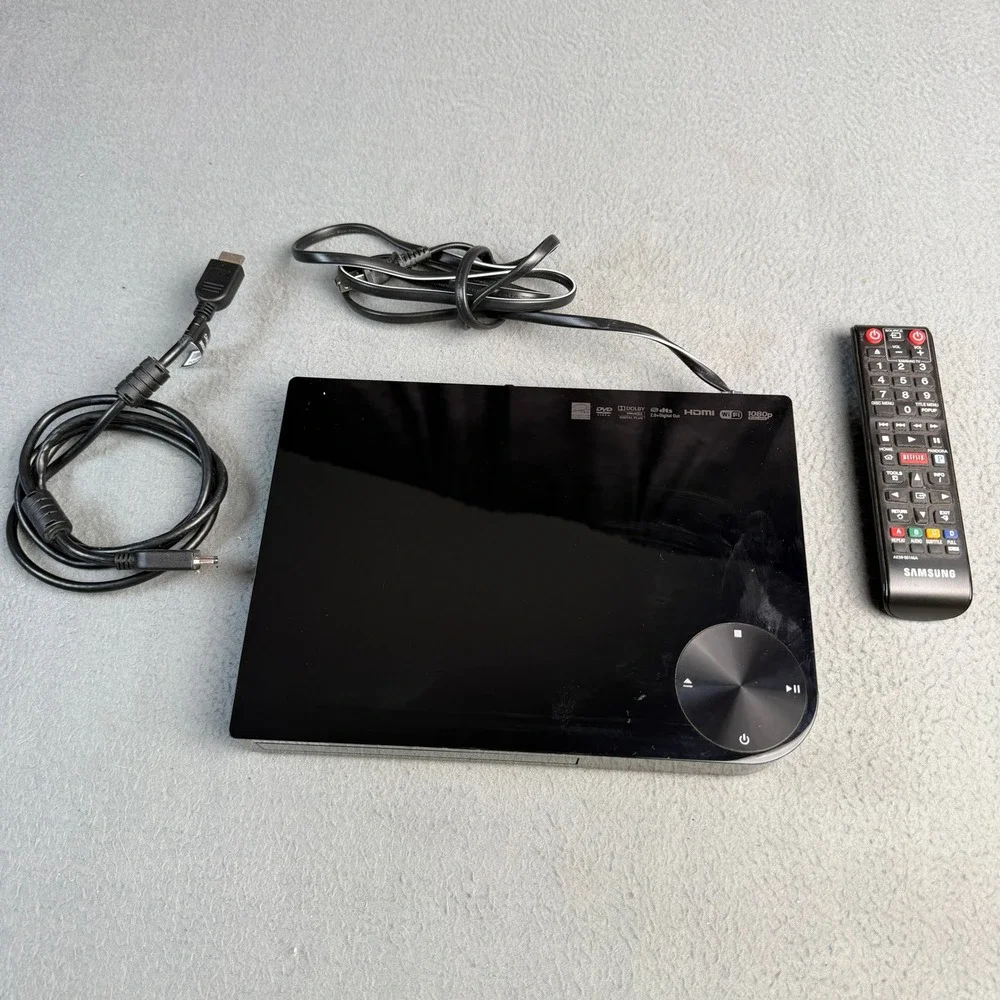 Samsung Blu-ray Disc Player BD-J5700 Black 1080p WiFi Streaming Remote HDMI